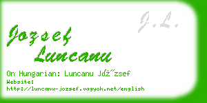 jozsef luncanu business card